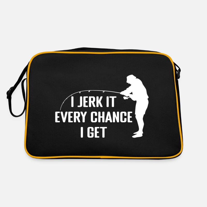 I jerk it every chance I get | Peach gift Retro Bag