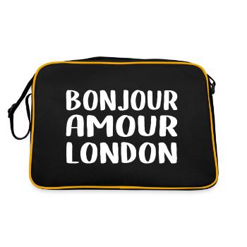 Bonjour Amour London - Sac Retro - noir/or - Dos