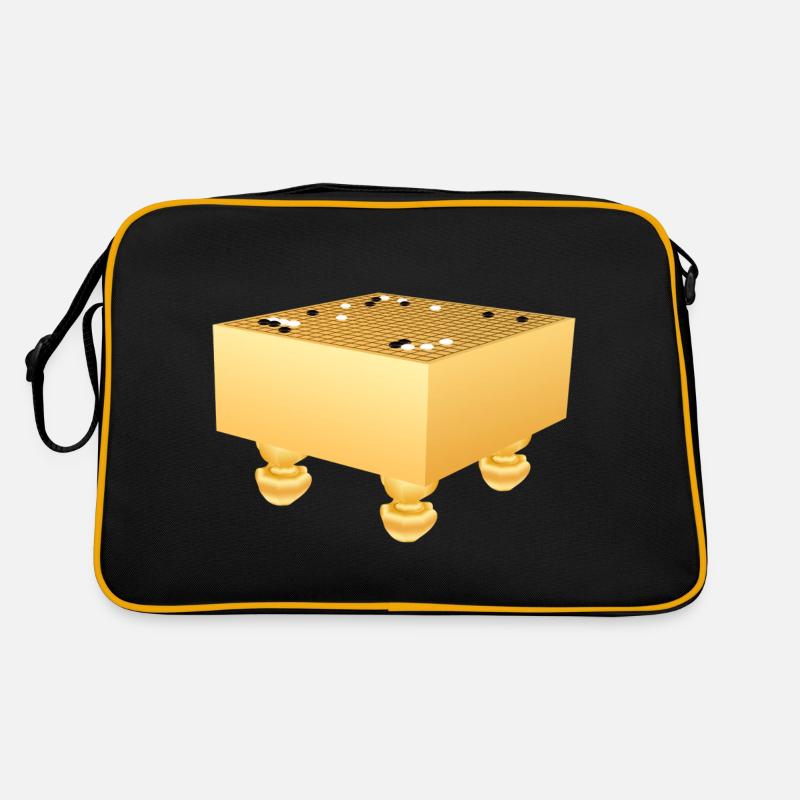 Go Board avec des jambes - Sac Retro - noir/or