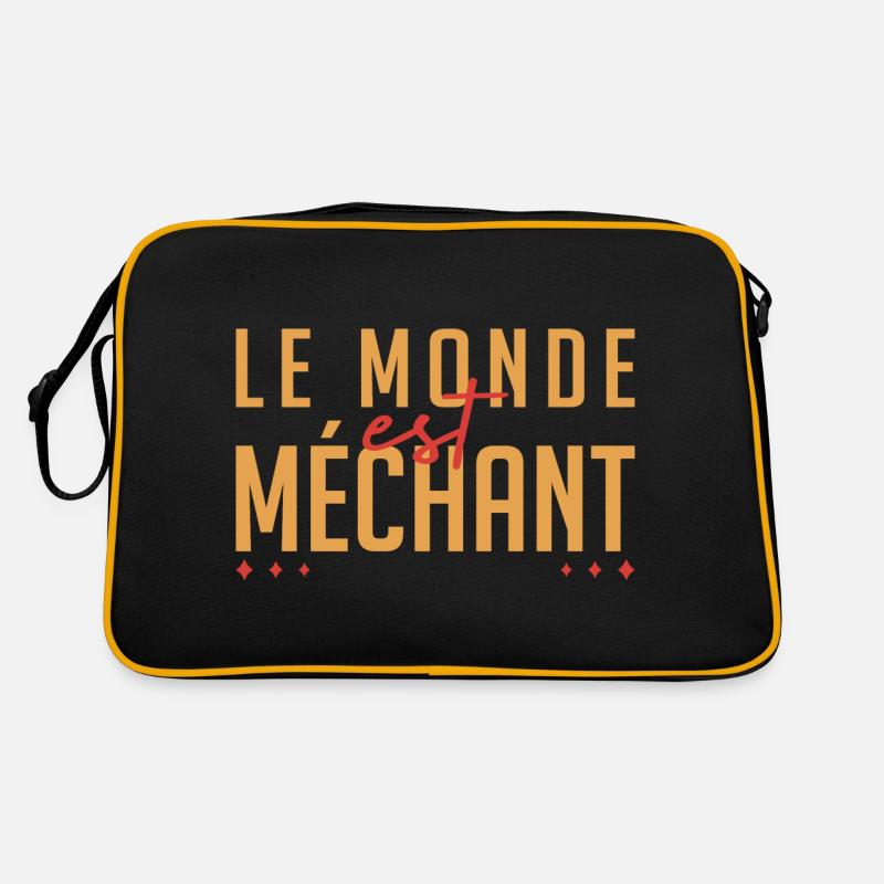 Le monde est méchant Sac Retro