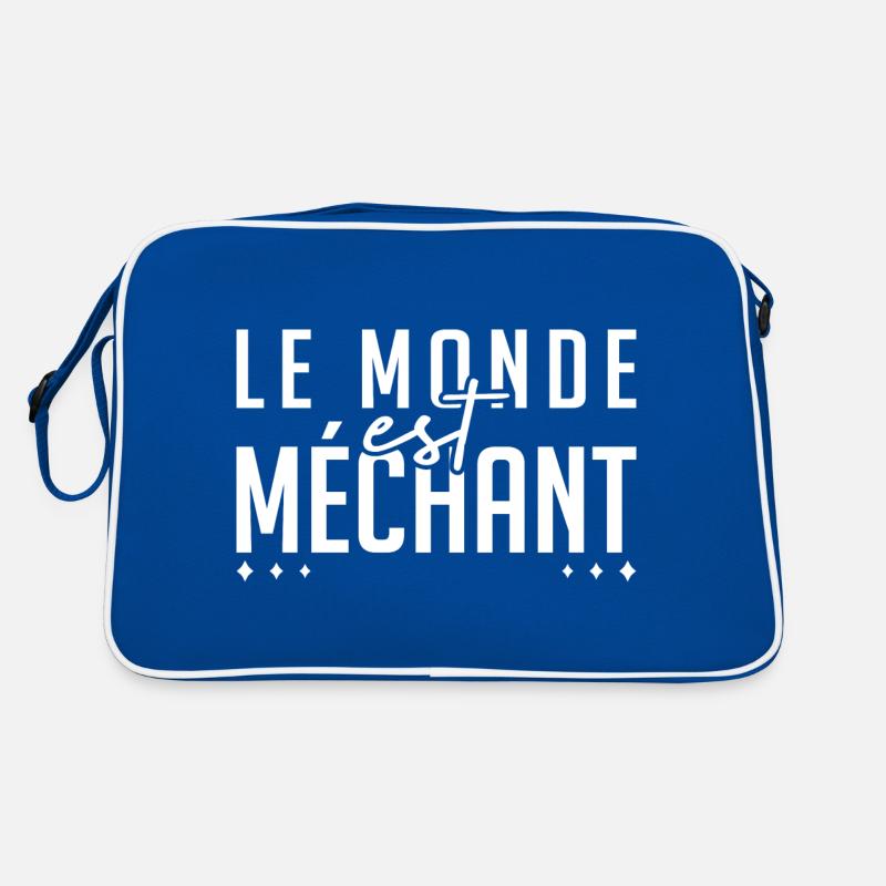 Le monde est méchant Sac Retro