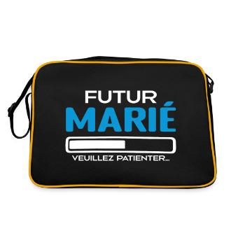 Futur Marié Idée Cadeau Futur Marié - Sac Retro - noir/or - Dos