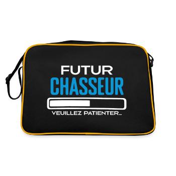 Futur Chasseur Idée Cadeau Chasseur Comme Papa - Sac Retro - noir/or - Dos