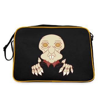 BUHRUF - Retro Tasche - Schwarz/Gold - Hinten