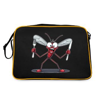 Moustique avec faim insecte suceur de sang moustique été - Sac Retro - noir/or - Dos