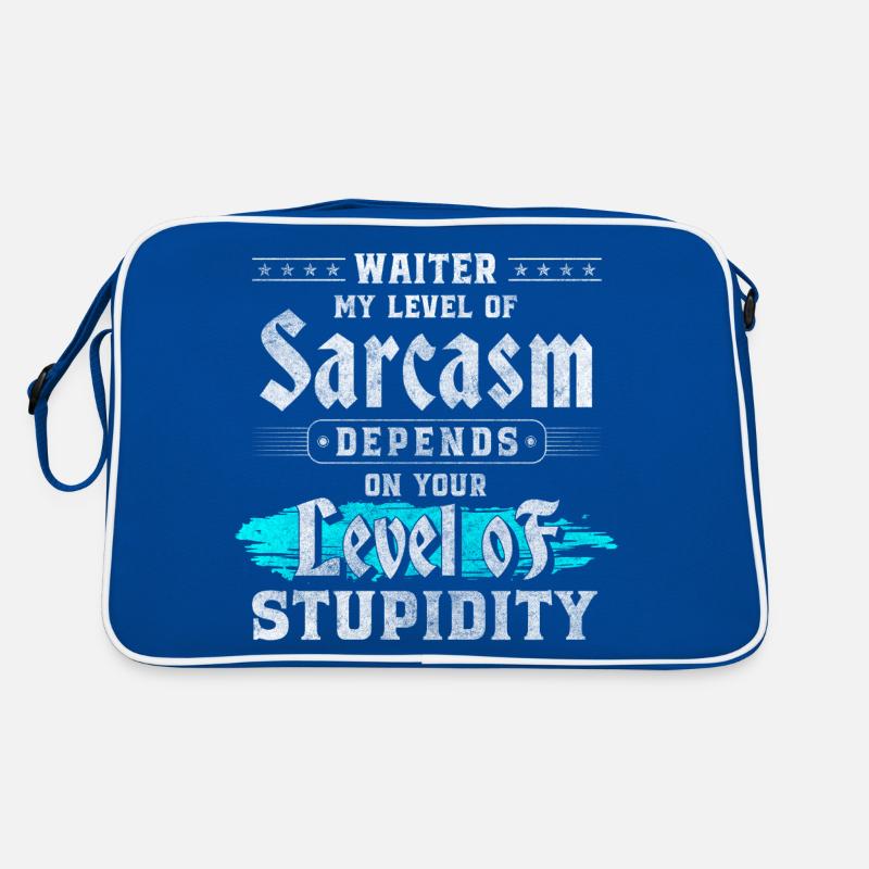 Kellner Fachkraft Arbeit Beruf Retro Tasche