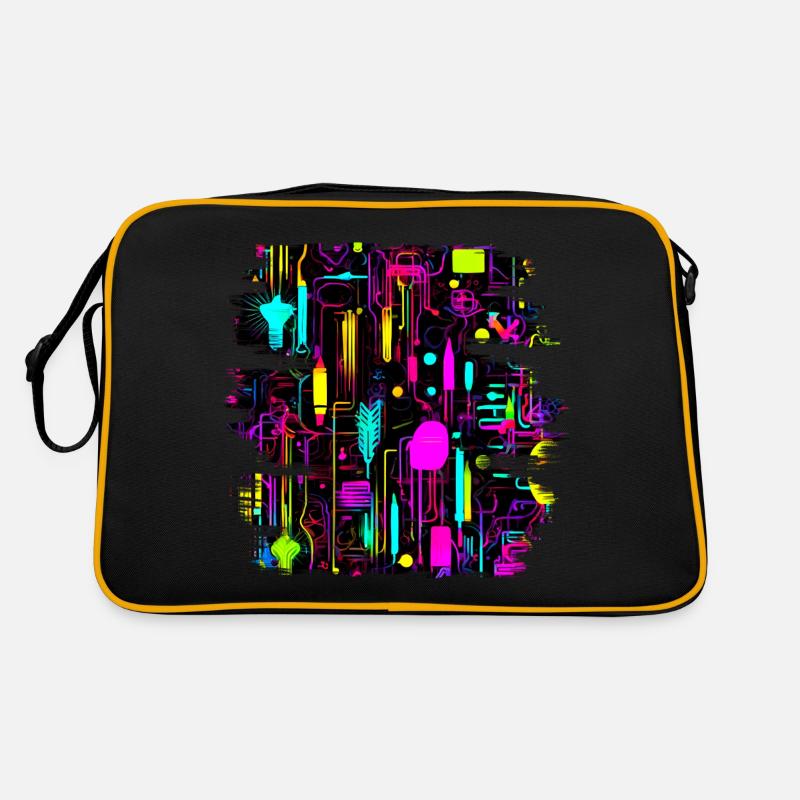 Neon Colors Colorful Creative Style Glow Retro Bag