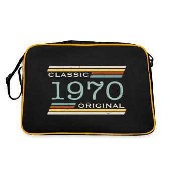 Vintage 1970, Classic, Original - Retro Bag - black/gold - Back