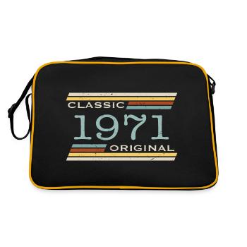 Vintage 1971, Classic, Original - Retro Bag - black/gold - Back