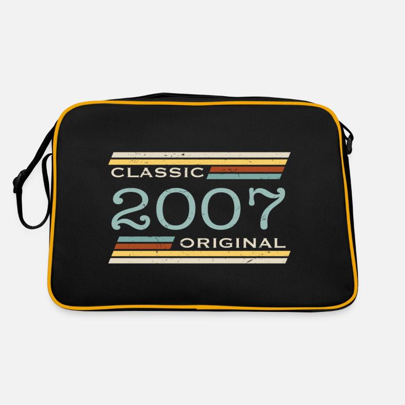 Vintage 2007, Classique, Original(e) - Sac Retro - noir/or