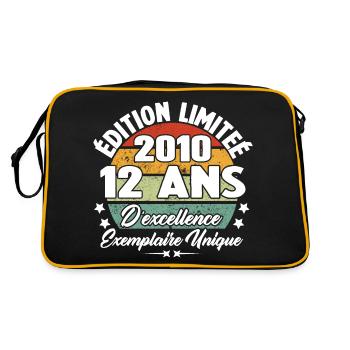 Cadeau 12 ans d'excellence / Édition limitée 2010 - Sac Retro - noir/or - Dos