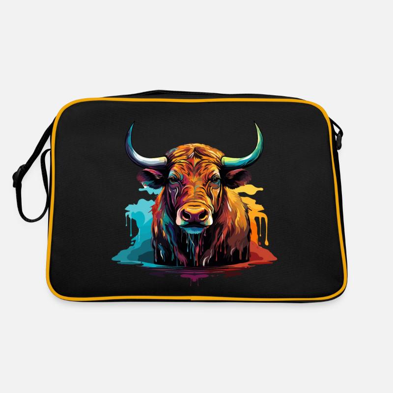 Buffle d’eau coloré Sac Retro