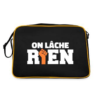 On Lâche Rien - Sac Retro - noir/or - Dos