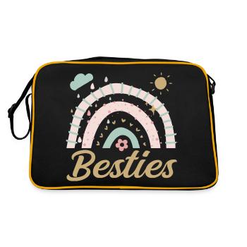 Besties - Retro Bag - black/gold - Back