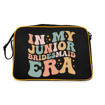 In My Junior Bridesmaid Era Fun Wedding Engagement - Sac Retro - noir/or - Dos