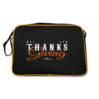 Thanks Giving - Retro Bag - black/gold - Back