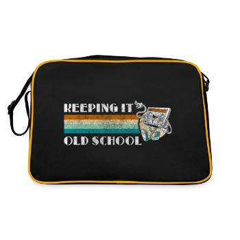 Technique d’enregistrement de cassettes de musique rétro - Sac Retro - noir/or - Dos