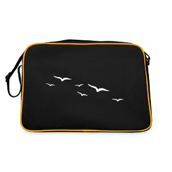 Birds | Oiseau - Sac Retro - noir/or - Dos