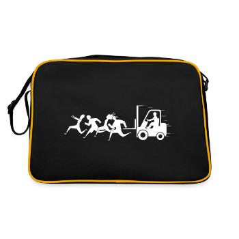Certifié chariot élévateur - Conducteur de chariot - Sac Retro - noir/or - Dos