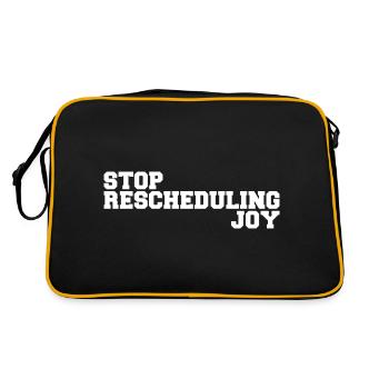 Stop Rescheduling Joy - Sac Retro - noir/or - Dos