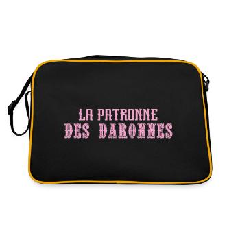 La Patronne Des Daronnes - Sac Retro - noir/or - Dos