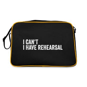 I Can't I Have Rehearsal - Sac Retro - noir/or - Dos