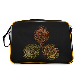 Clover Vikings - Retro Bag - black/gold - Back