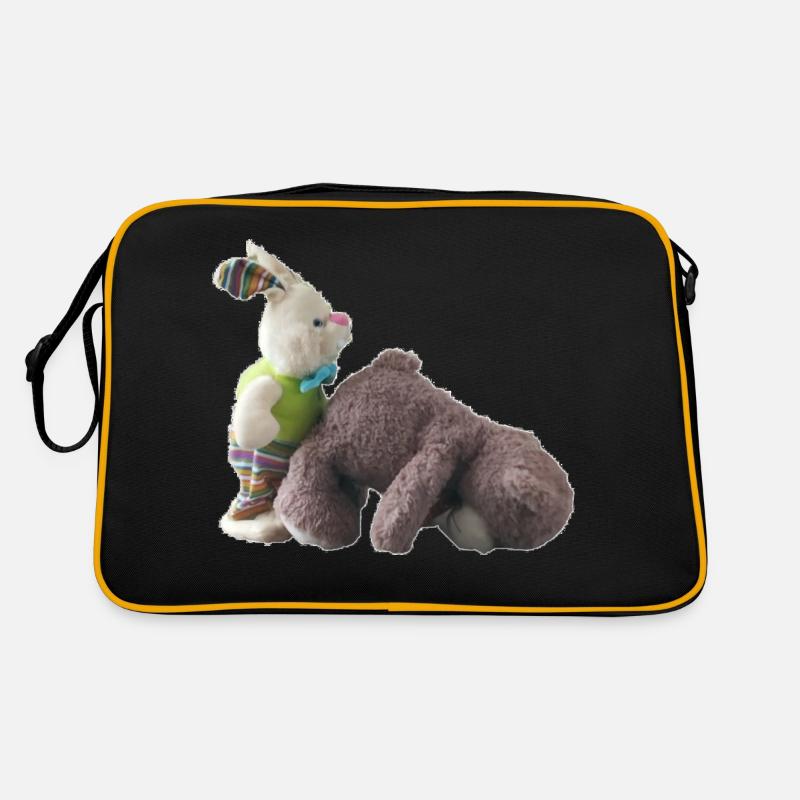 lapin ourson Sac Retro
