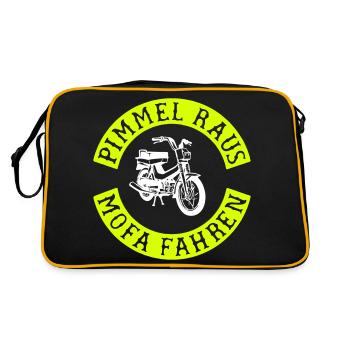 Sortez, conduisez une mobylette! - Sac Retro - noir/or - Dos