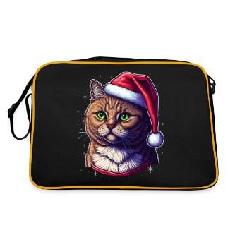 Illustration numérique parfaite du chat d’hiver, un excellent - Sac Retro - noir/or - Dos