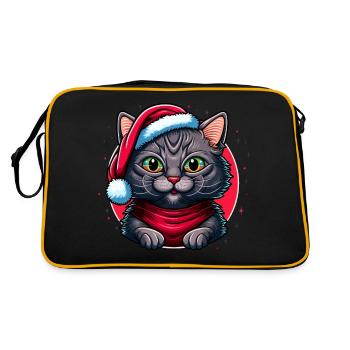 Œuvre d’art numérique mignonne pour chaton de l’Avent mignon pour tous les chats - Sac Retro - noir/or - Dos