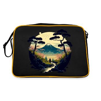 Cherry Tree - Retro Bag - black/gold - Back