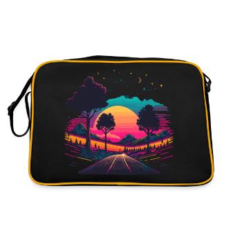 80s Summer Vibe - Retro Bag - black/gold - Back
