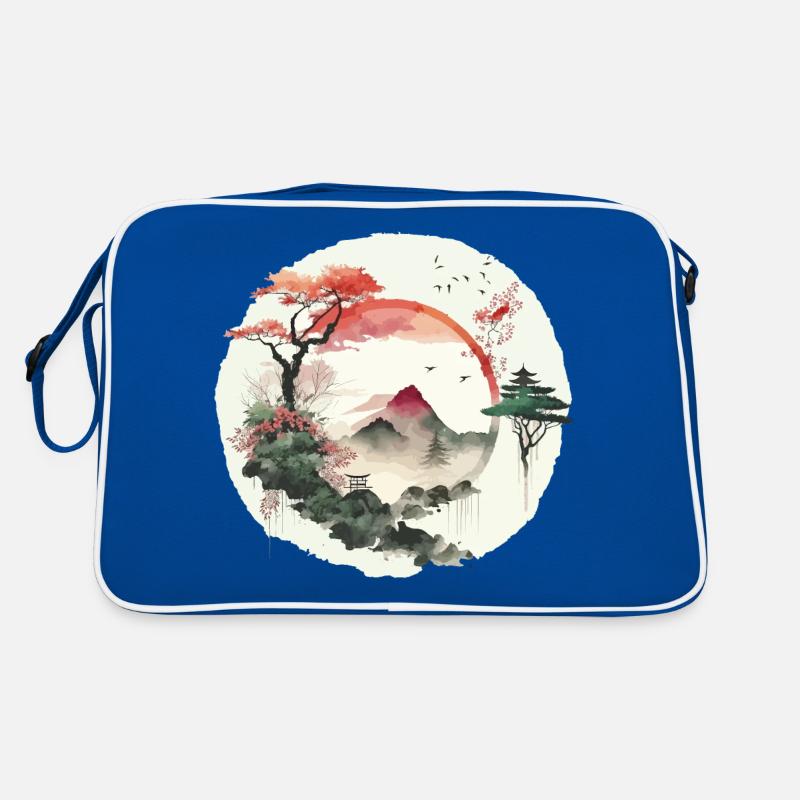 Ying and Yang Artwork Retro Bag