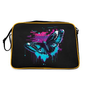 Beauté rétrofuturiste du papillon - Sac Retro - noir/or - Dos