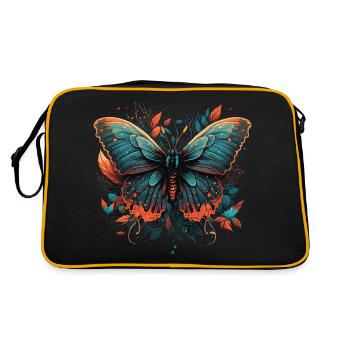 Vivacious Butterfly - Retro Bag - black/gold - Back