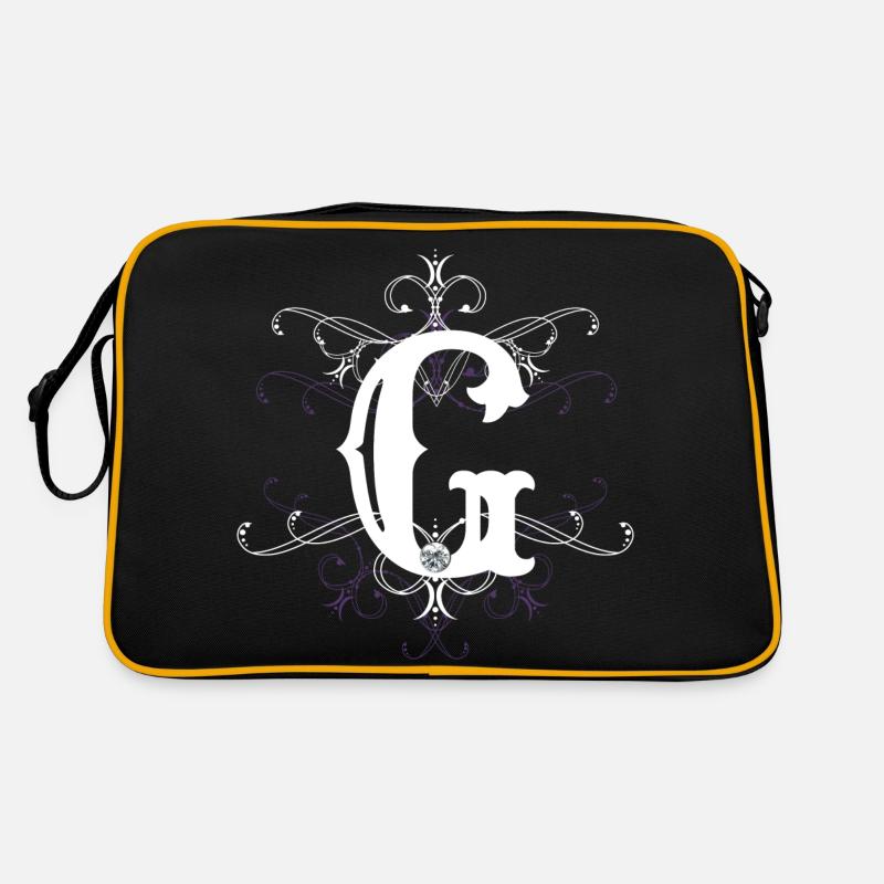 Buchstabe G Buchstabe-G Retro Tasche