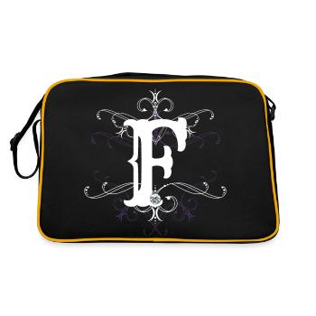 Lettre F Lettre F - Sac Retro - noir/or - Dos