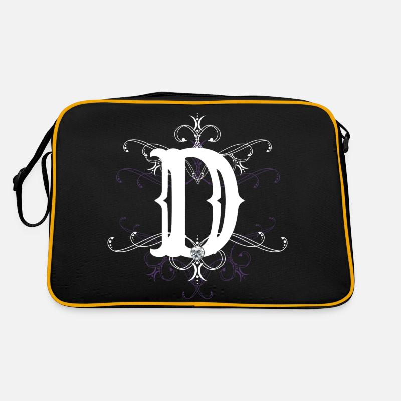 Buchstabe D Buchstabe-D Retro Tasche