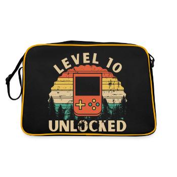 Level 10 Unlocked - Retro Bag - black/gold - Back