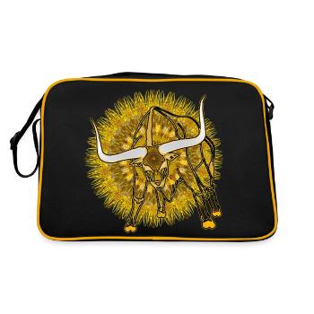 Kaleidoscope Longhorn 2023 12 - Retro Bag - black/gold - Back