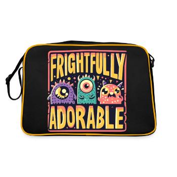 SCHRECKLICH BEZAUBERND - Retro Tasche - Schwarz/Gold - Hinten