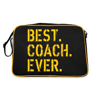 Best coach ever - Retro Bag - black/gold - Back