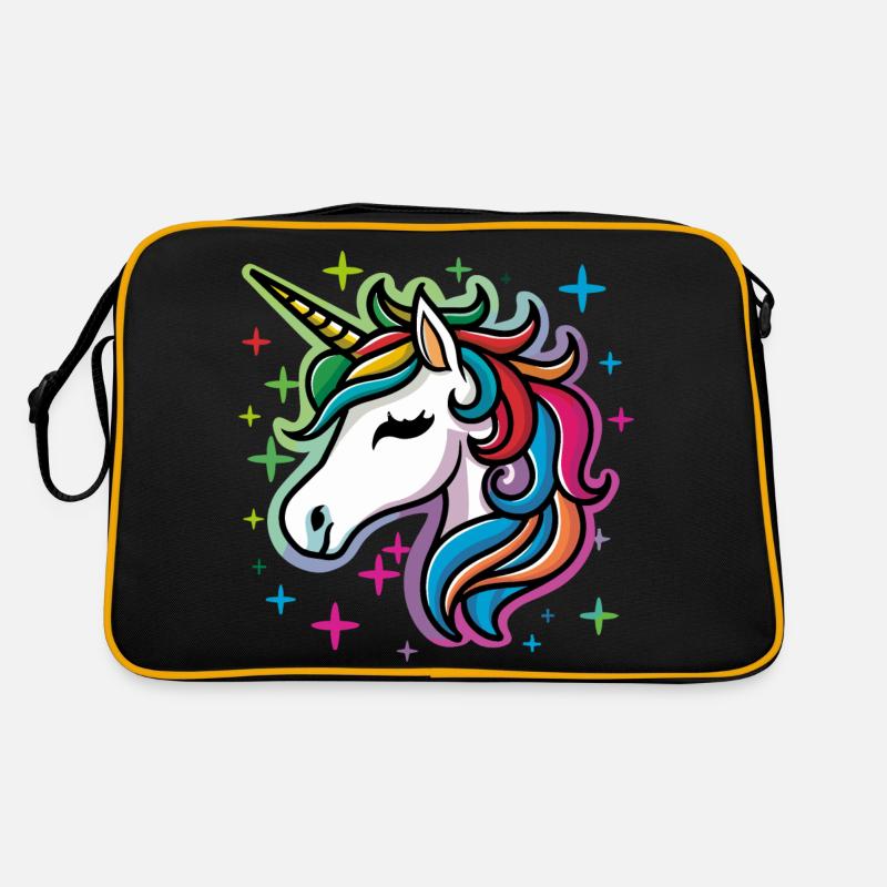 Licorne - Sac Retro - noir/or