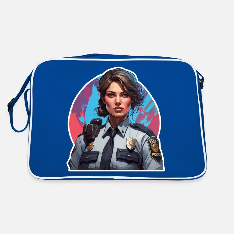 Polizei / Einsatz / Beruf / Job / Einsatzkräfte Retro Tasche