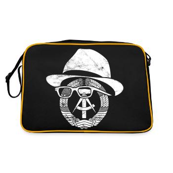 Armoiries de Honecker GDR, Orient, cadeau Ossi - Sac Retro - noir/or - Dos
