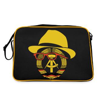 Armoiries de Honecker GDR, Est, cadeau Ossi - Sac Retro - noir/or - Dos
