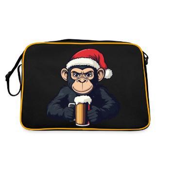 Monkey Christmas Beer - Retro Bag - black/gold - Back