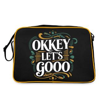 Okkey let's go - Sac Retro - noir/or - Dos
