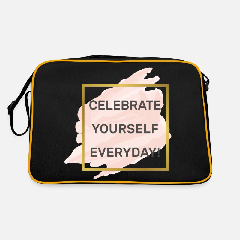 Selbstbewußtsein Motivation Selbstvertrauen Liebe Retro Tasche